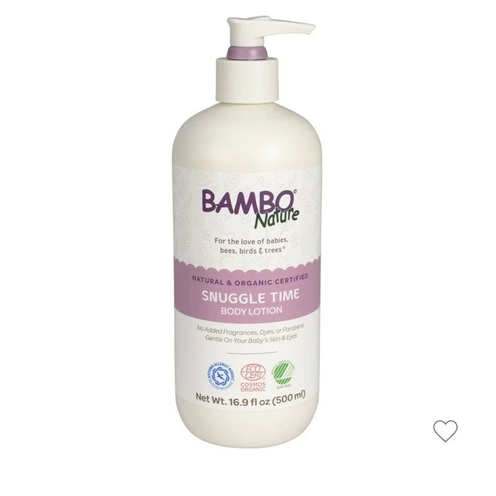 2x Bambo Nature Snuggle Time Baby Body Lotion Natural Organic Gentle Sensitive
